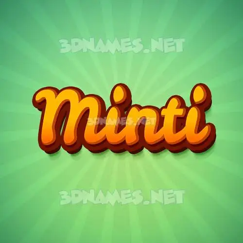minti in Green Rays style - 3D name wallpaper minti in Green Rays style - 3D name wallpaper