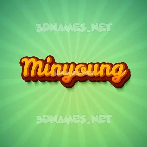 minyoung in Green Rays style - 3D name wallpaper minyoung in Green Rays style - 3D name wallpaper