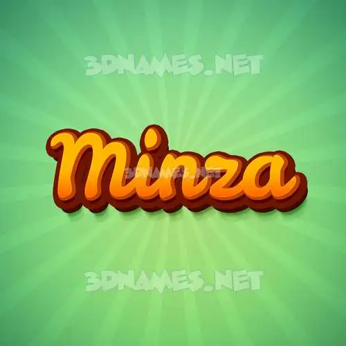 minza in Green Rays style - 3D name wallpaper minza in Green Rays style - 3D name wallpaper