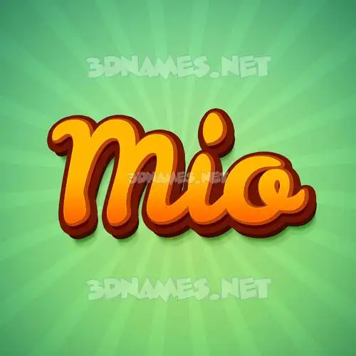 mio in Green Rays style - 3D name wallpaper mio in Green Rays style - 3D name wallpaper