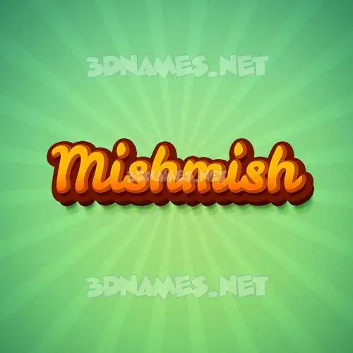 mishmish in Green Rays style - 3D name wallpaper mishmish in Green Rays style - 3D name wallpaper