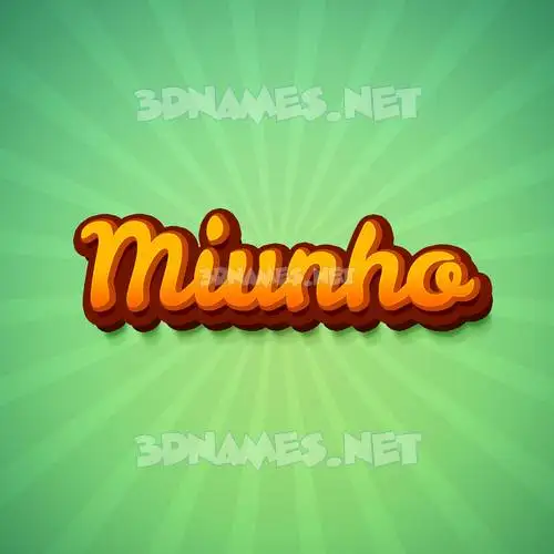 miunho in Green Rays style - 3D name wallpaper miunho in Green Rays style - 3D name wallpaper