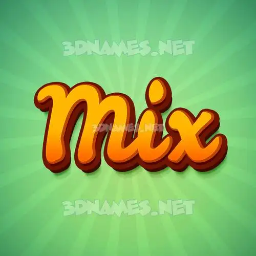 mix in Green Rays style - 3D name wallpaper mix in Green Rays style - 3D name wallpaper