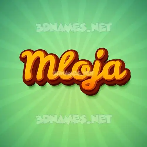 mloja in Green Rays style - 3D name wallpaper mloja in Green Rays style - 3D name wallpaper