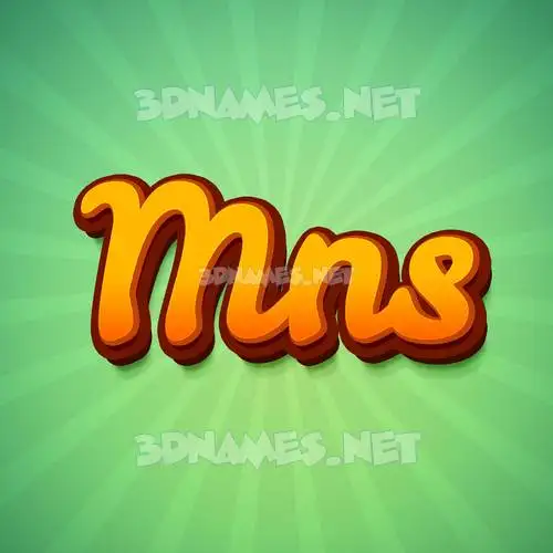 mns in Green Rays style - 3D name wallpaper mns in Green Rays style - 3D name wallpaper