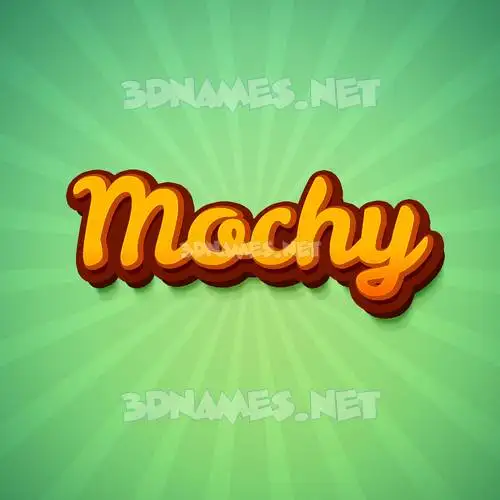 mochy in Green Rays style - 3D name wallpaper mochy in Green Rays style - 3D name wallpaper