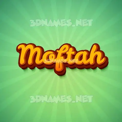 moftah in Green Rays style - 3D name wallpaper moftah in Green Rays style - 3D name wallpaper