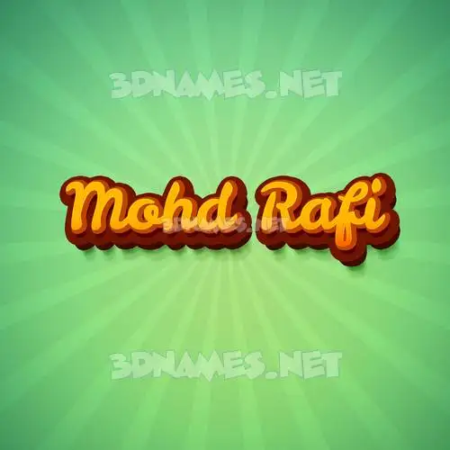 mohd rafi in Green Rays style - 3D name wallpaper mohd rafi in Green Rays style - 3D name wallpaper
