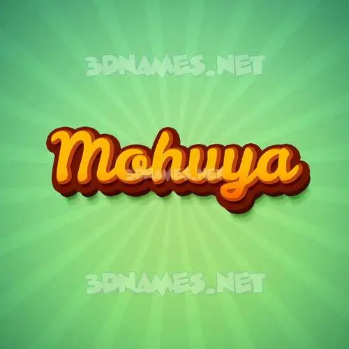 mohuya in Green Rays style - 3D name wallpaper mohuya in Green Rays style - 3D name wallpaper