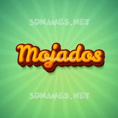mojados in Green Rays style - 3D name wallpaper mojados in Green Rays style - 3D name wallpaper