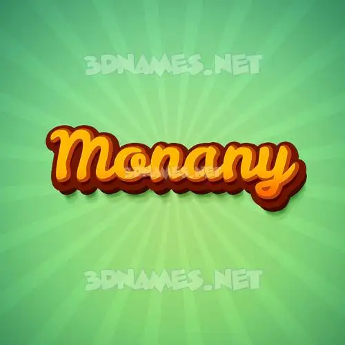 monany in Green Rays style - 3D name wallpaper monany in Green Rays style - 3D name wallpaper