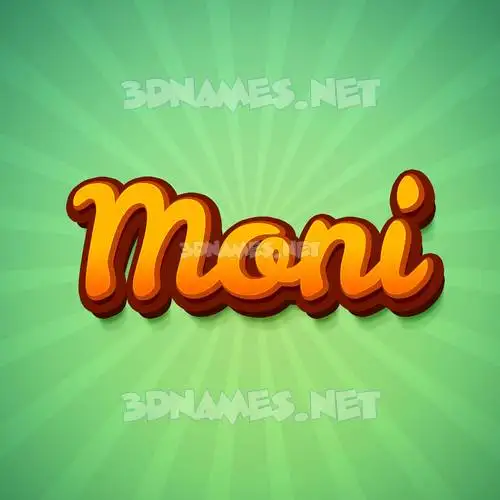 moni in Green Rays style - 3D name wallpaper moni in Green Rays style - 3D name wallpaper
