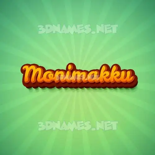 monimakku in Green Rays style - 3D name wallpaper monimakku in Green Rays style - 3D name wallpaper