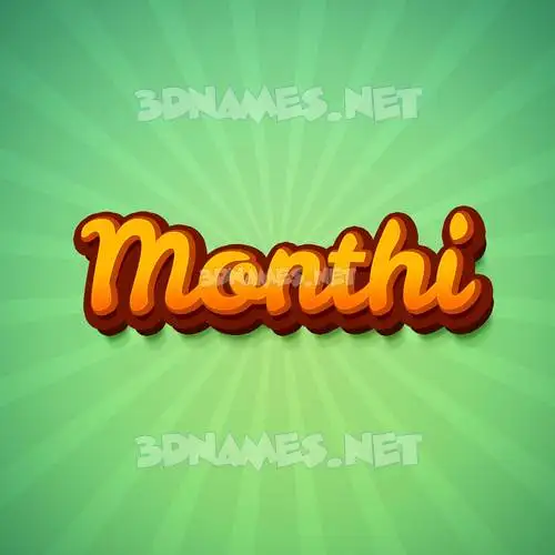 monthi in Green Rays style - 3D name wallpaper monthi in Green Rays style - 3D name wallpaper