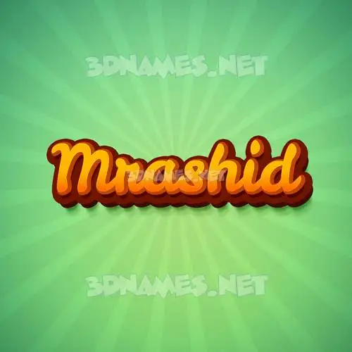 mrashid in Green Rays style - 3D name wallpaper mrashid in Green Rays style - 3D name wallpaper