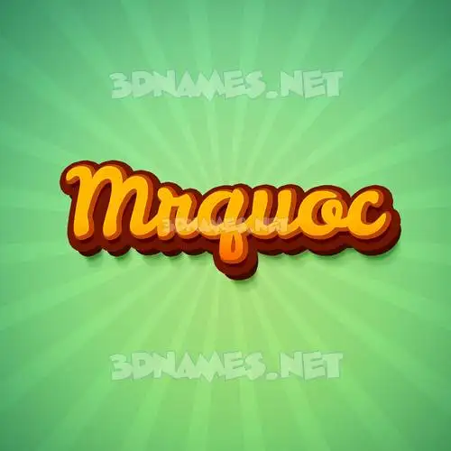 mrquoc in Green Rays style - 3D name wallpaper mrquoc in Green Rays style - 3D name wallpaper