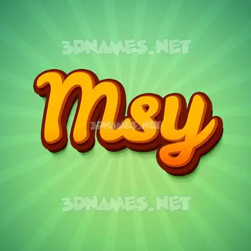msy in Green Rays style - 3D name wallpaper msy in Green Rays style - 3D name wallpaper