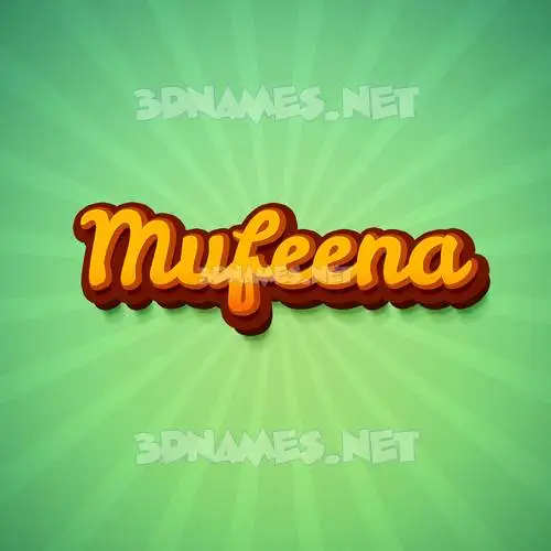 mufeena in Green Rays style - 3D name wallpaper mufeena in Green Rays style - 3D name wallpaper