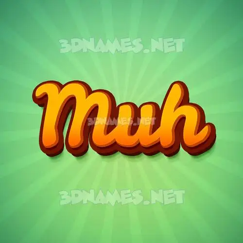 muh in Green Rays style - 3D name wallpaper muh in Green Rays style - 3D name wallpaper