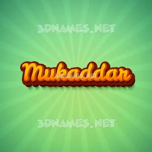 mukaddar in Green Rays style - 3D name wallpaper mukaddar in Green Rays style - 3D name wallpaper