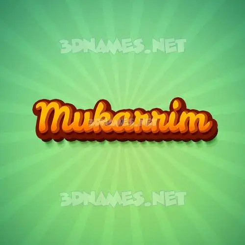 mukarrim in Green Rays style - 3D name wallpaper mukarrim in Green Rays style - 3D name wallpaper