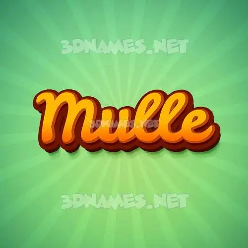 mulle in Green Rays style - 3D name wallpaper mulle in Green Rays style - 3D name wallpaper