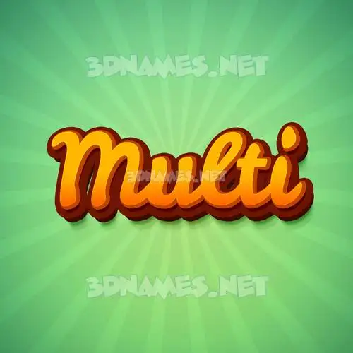 multi in Green Rays style - 3D name wallpaper multi in Green Rays style - 3D name wallpaper