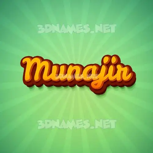 munajir in Green Rays style - 3D name wallpaper munajir in Green Rays style - 3D name wallpaper