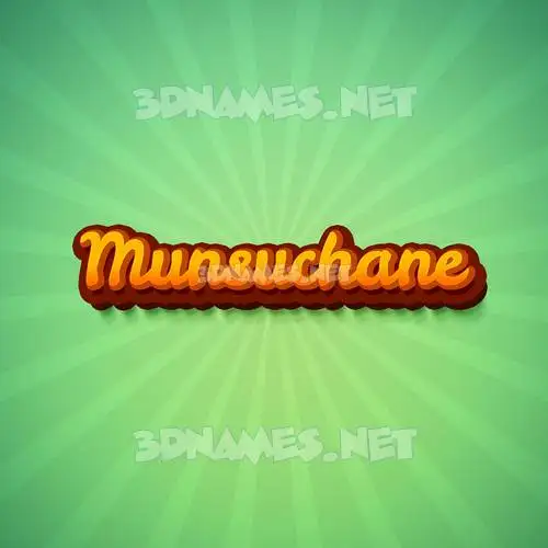 munsuchane in Green Rays style - 3D name wallpaper munsuchane in Green Rays style - 3D name wallpaper