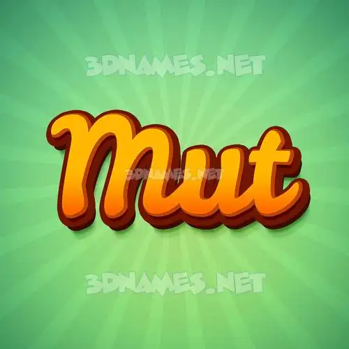 mut in Green Rays style - 3D name wallpaper mut in Green Rays style - 3D name wallpaper