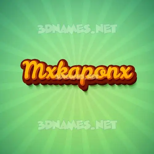 mxkaponx in Green Rays style - 3D name wallpaper mxkaponx in Green Rays style - 3D name wallpaper