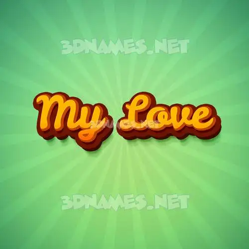 my love in Green Rays style - 3D name wallpaper my love in Green Rays style - 3D name wallpaper