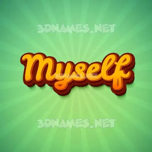 myself in Green Rays style - 3D name wallpaper myself in Green Rays style - 3D name wallpaper