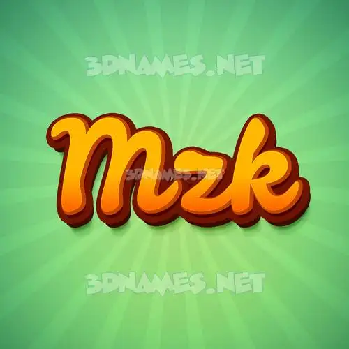 mzk in Green Rays style - 3D name wallpaper mzk in Green Rays style - 3D name wallpaper