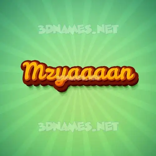 mzyaaaan in Green Rays style - 3D name wallpaper mzyaaaan in Green Rays style - 3D name wallpaper