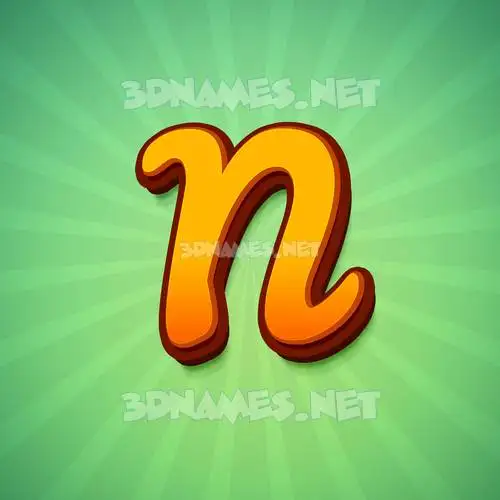 n in Green Rays style - 3D name wallpaper n in Green Rays style - 3D name wallpaper