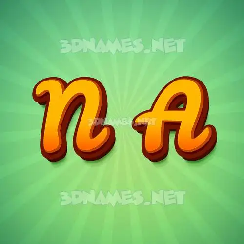 n a in Green Rays style - 3D name wallpaper n a in Green Rays style - 3D name wallpaper
