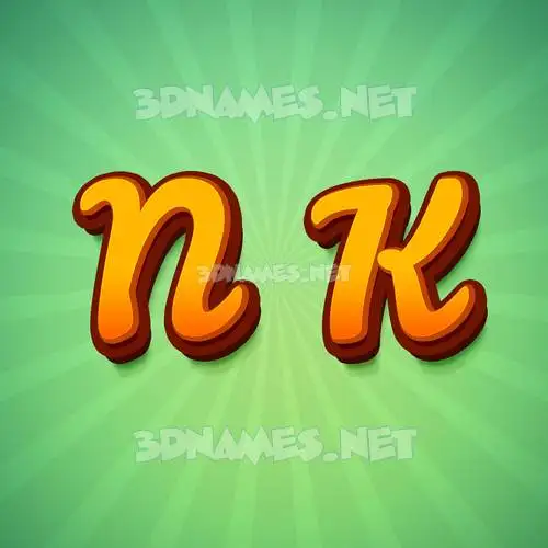 n k in Green Rays style - 3D name wallpaper n k in Green Rays style - 3D name wallpaper