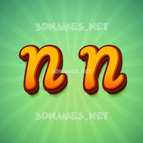 n n in Green Rays style - 3D name wallpaper n n in Green Rays style - 3D name wallpaper