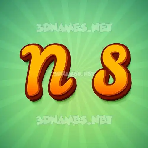 n s in Green Rays style - 3D name wallpaper n s in Green Rays style - 3D name wallpaper