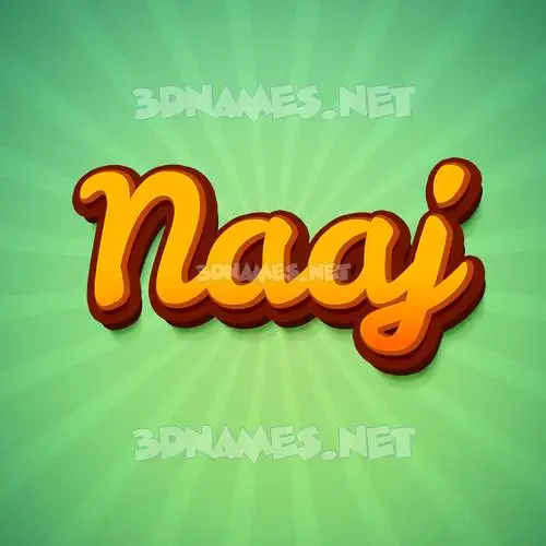 naaj in Green Rays style - 3D name wallpaper naaj in Green Rays style - 3D name wallpaper