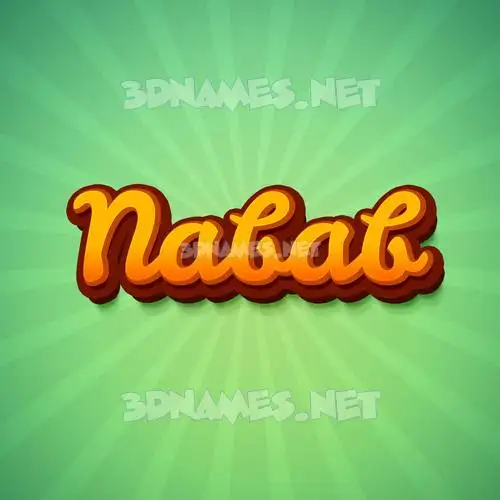 nabab in Green Rays style - 3D name wallpaper nabab in Green Rays style - 3D name wallpaper