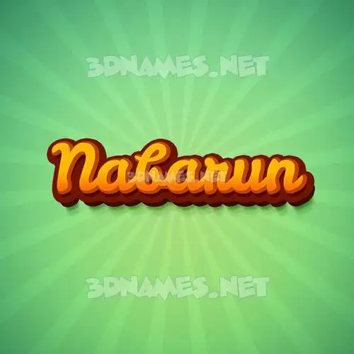 nabarun in Green Rays style - 3D name wallpaper