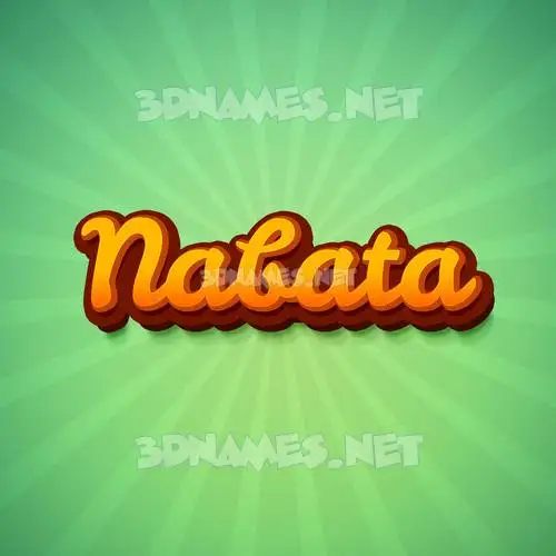 nabata in Green Rays style - 3D name wallpaper nabata in Green Rays style - 3D name wallpaper