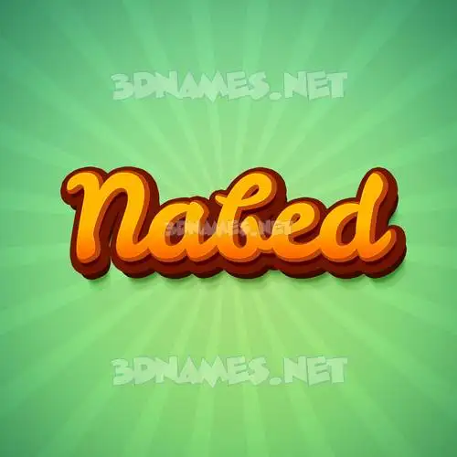 nabed in Green Rays style - 3D name wallpaper nabed in Green Rays style - 3D name wallpaper