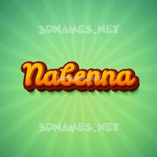 nabenna in Green Rays style - 3D name wallpaper nabenna in Green Rays style - 3D name wallpaper