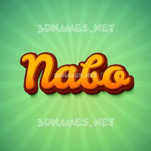 nabo in Green Rays style - 3D name wallpaper nabo in Green Rays style - 3D name wallpaper