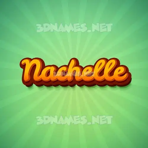 nachelle in Green Rays style - 3D name wallpaper nachelle in Green Rays style - 3D name wallpaper