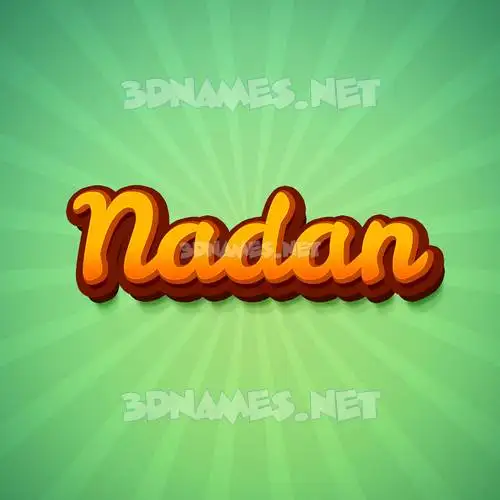 nadan in Green Rays style - 3D name wallpaper nadan in Green Rays style - 3D name wallpaper