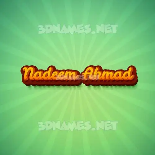 nadeem ahmad in Green Rays style - 3D name wallpaper nadeem ahmad in Green Rays style - 3D name wallpaper